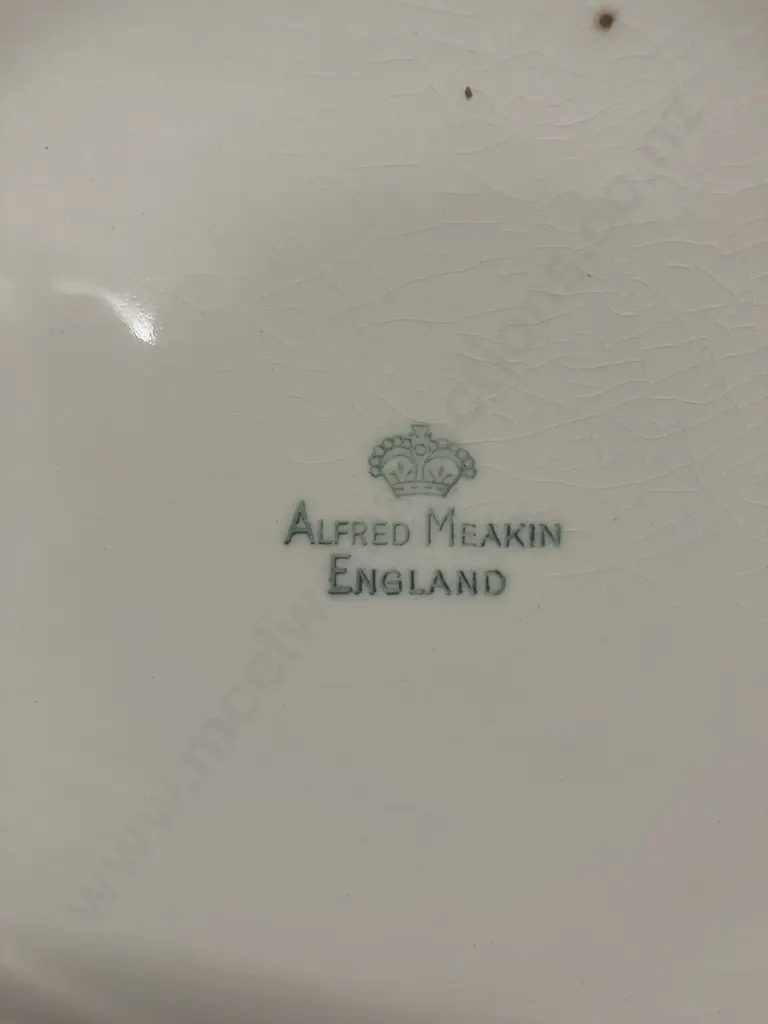 Johnson Bros Shower Roses Pattern 26cm Plates x 6, Smaller Plate & Alfred Meakin Roses Large 30 & 36cm Oval Platters Image 1++