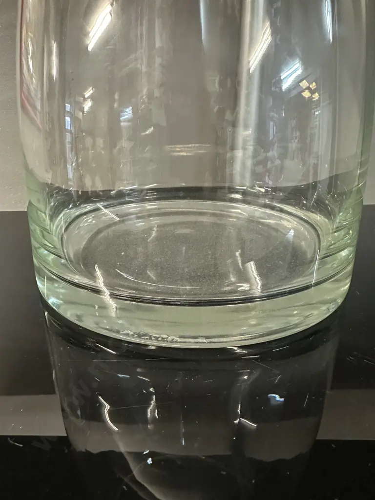 Large Clear Tapered Glass Vase H30cm. Image 1++