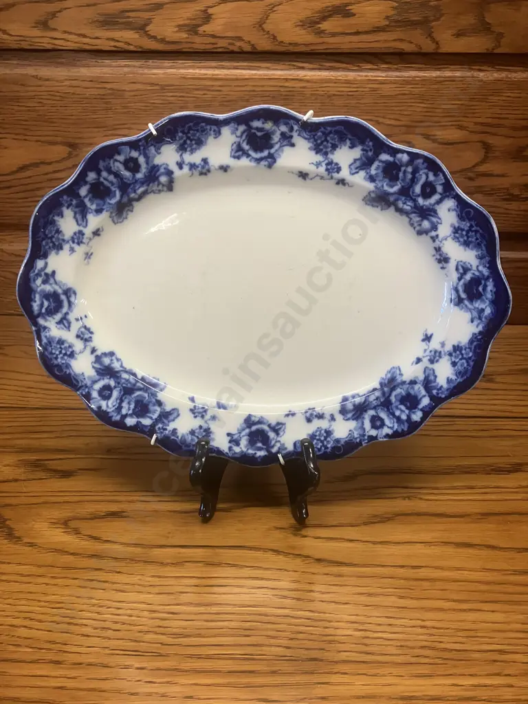 Vintage 'Maling' Ringtons Blue & White Willow Pattern Tea Caddy (Wade Reproduction) 1991 Image 1++
