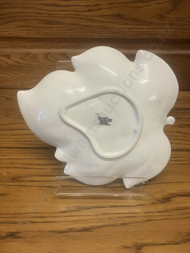 Vintage Carlton Ware (England) Australian Design Pair of Grey Leaf Twin Tone & Twin Poppy Serving Bowl Image 1++