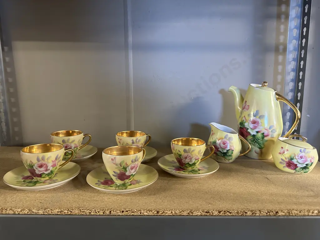 Handpainted Japanese Teaware Including Duos x5,Teapot, Jug & Sugar Bowl. Image 1++
