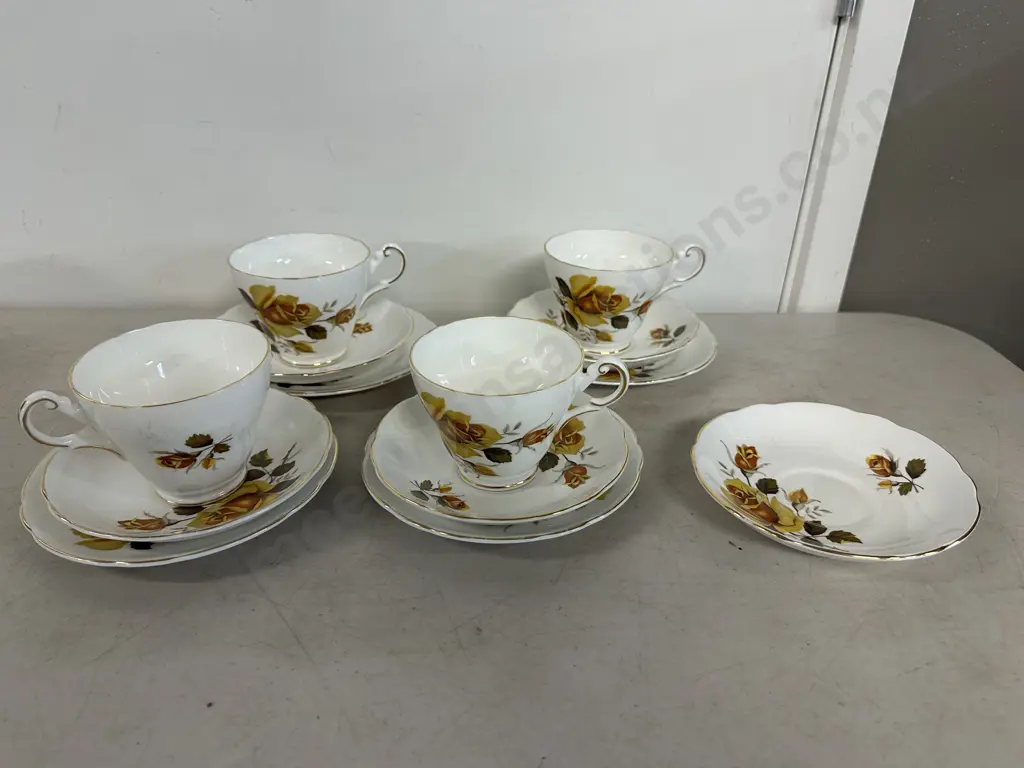 Vintage Regency Tea Ware Trios x4 Extra Saucer  Image 1++