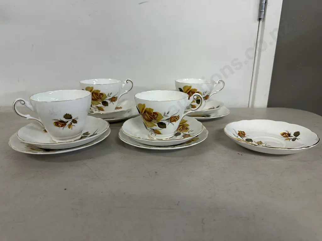 Vintage Regency Tea Ware Trios x4 Extra Saucer  Image 1++