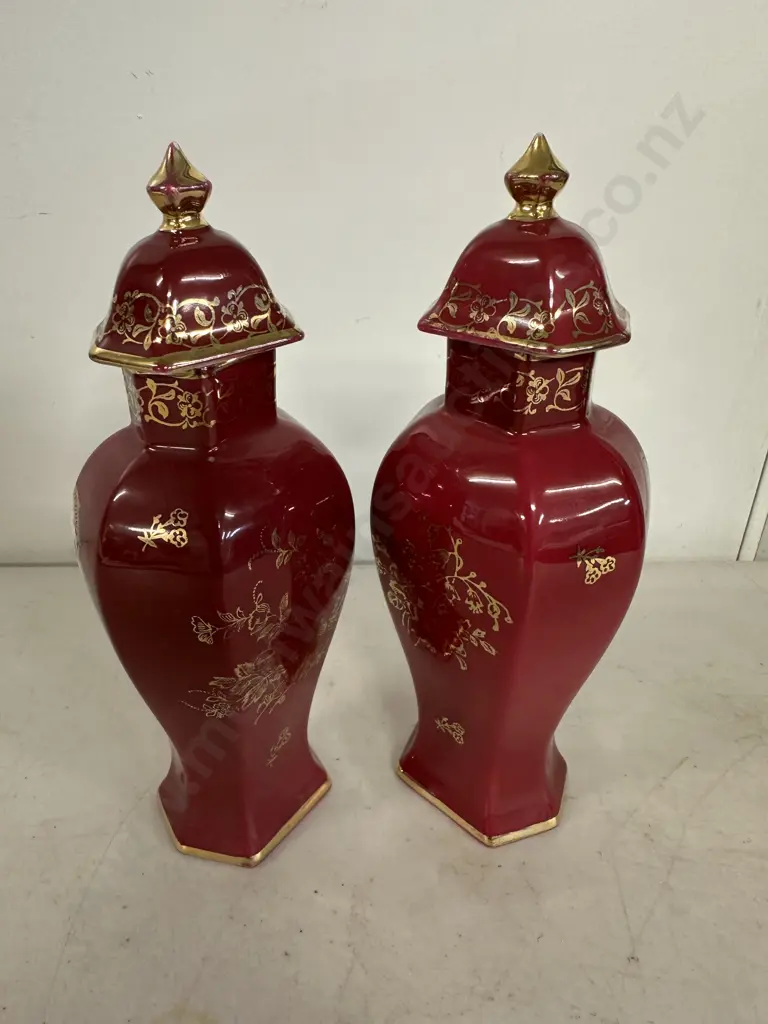 Pair Of Limoges Lidded China H18cm. Image 1++