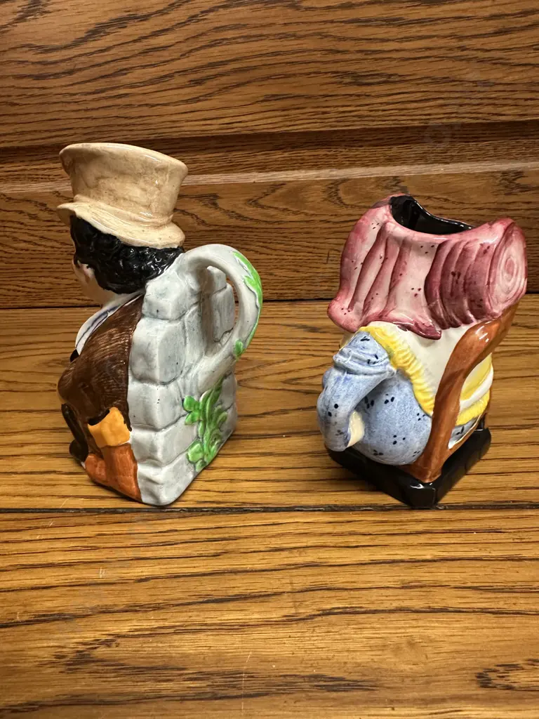Small Vintage Sam Weller Burleigh Ware Character Jug & Sairey Gamp Toby Jug Image 1++