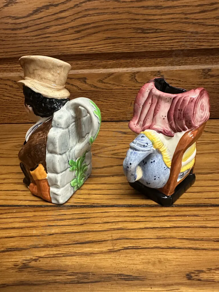 Small Vintage Sam Weller Burleigh Ware Character Jug & Sairey Gamp Toby Jug Image 1++
