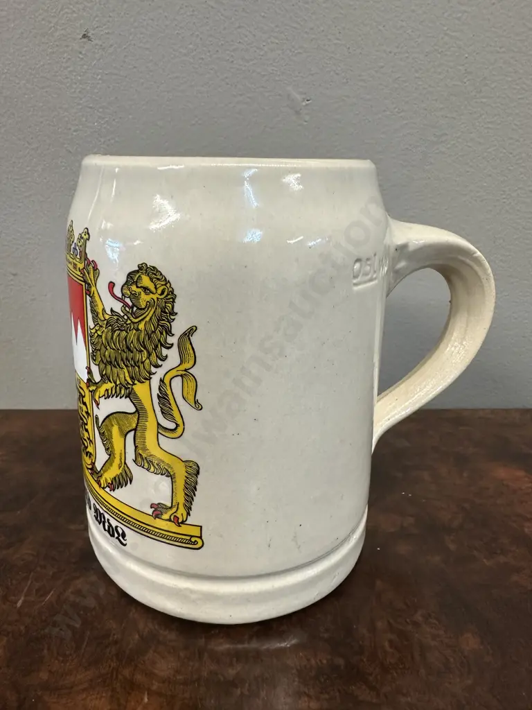 Vintage German Beer Crest West Germany Geiz .5litre Image 1++