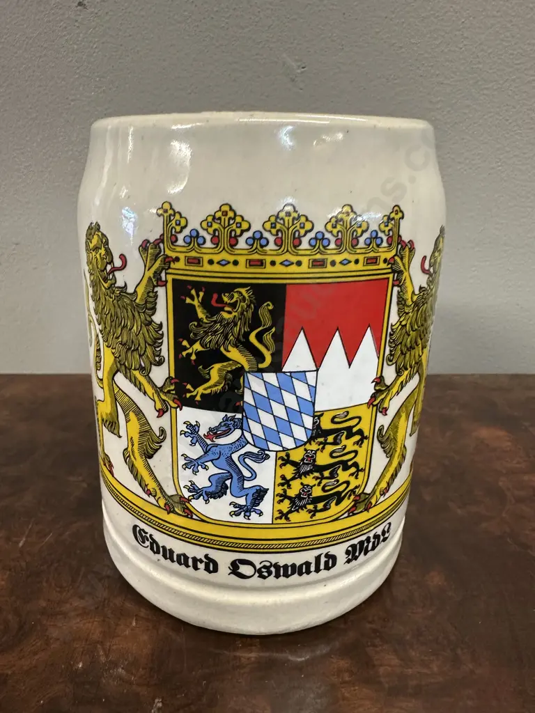Vintage German Beer Crest West Germany Geiz .5litre Image 1++