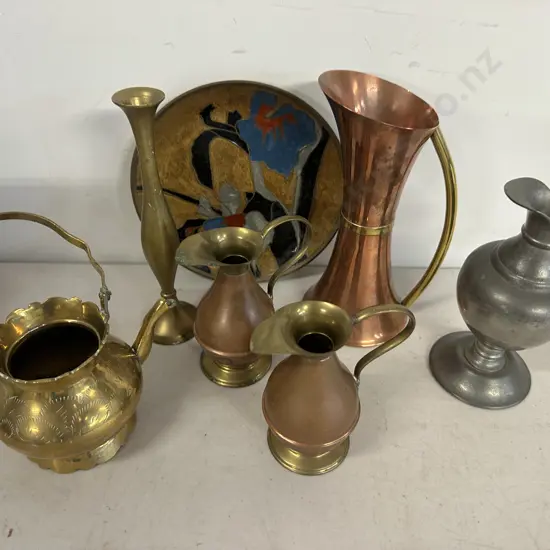 Selection Of Brass & Copper Items