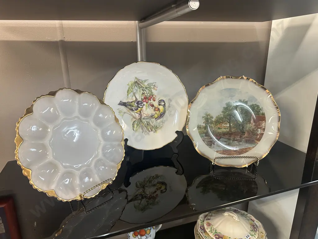 Vintage Plates Including Royal Vale, Devilled Egg Platter Etc Image 1++