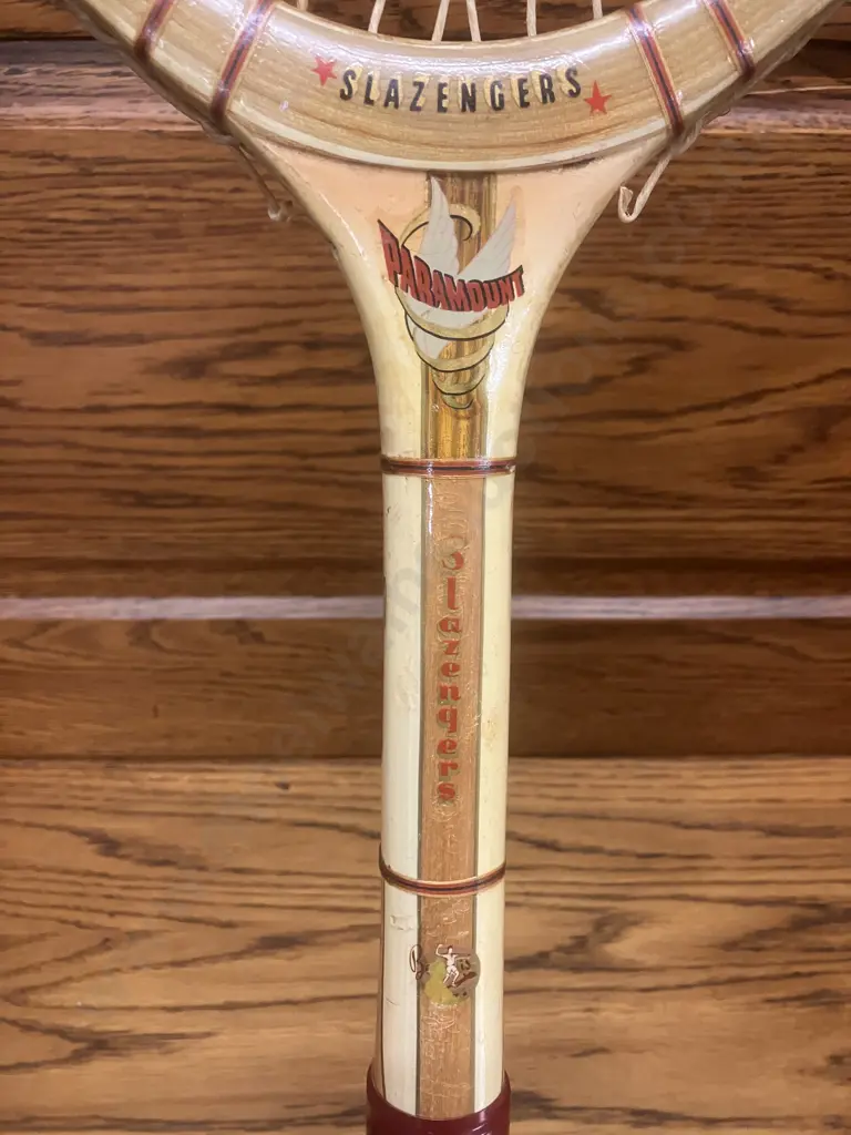 Vintage Slazengers / Slazenger New Zealand Made Matchpoint & Paramount Wooden Tennis Racquets 1940/1950’s Image 1++