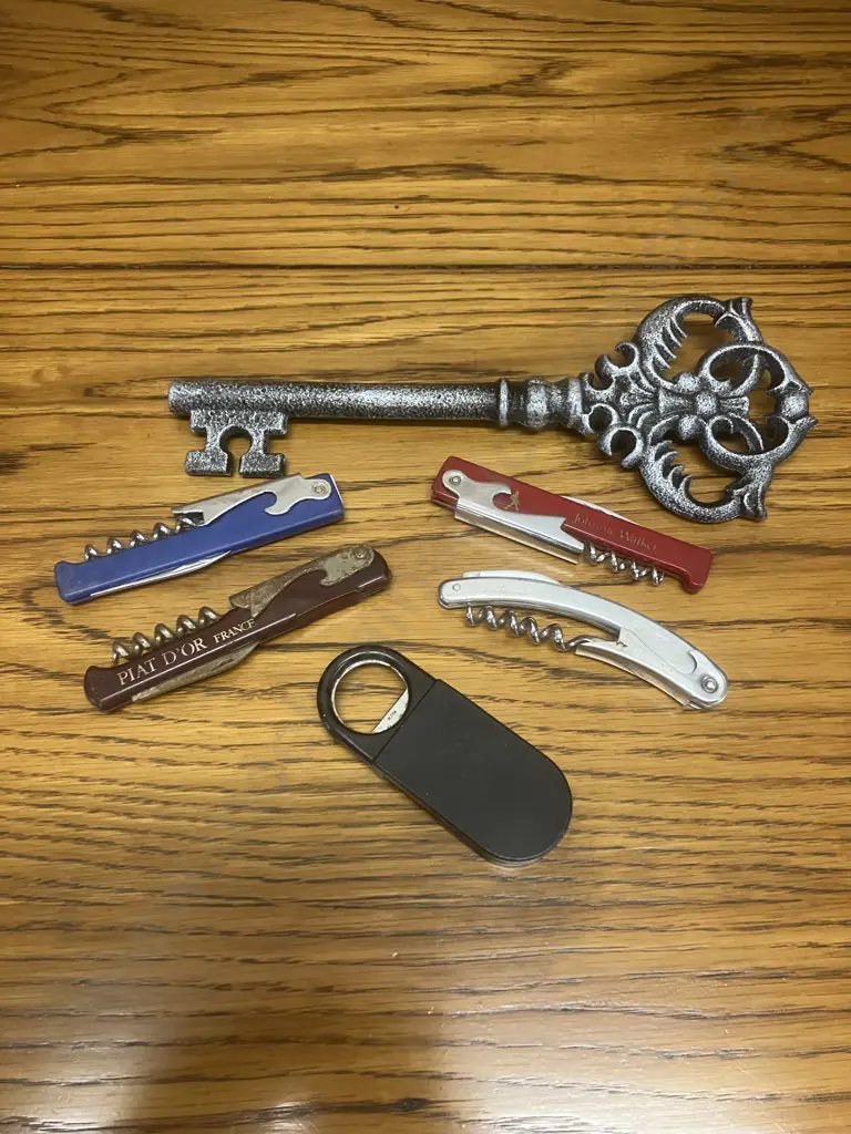 Large Antique Style Key - 26 x 10cm. Vintage Piat D’or France Waiters Friend Corkscrew With Others Image 1++