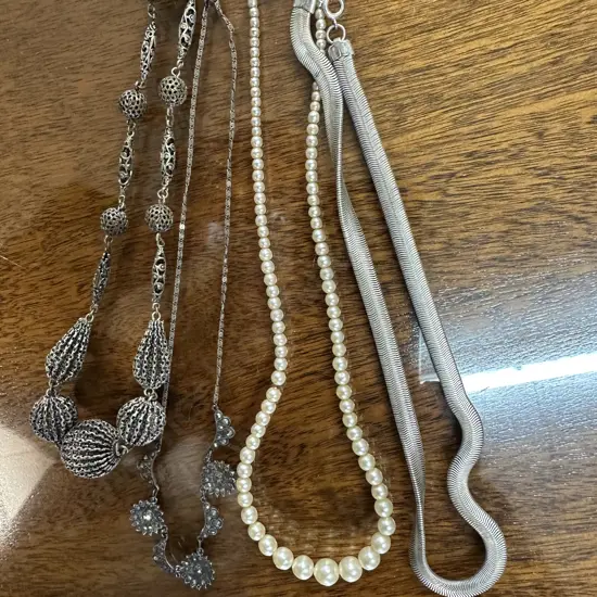 Vintage Necklaces x 3 Including 925