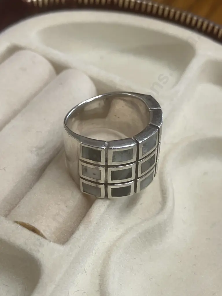 Sterling Silver Dress Ring Stamped 925 Image 1++