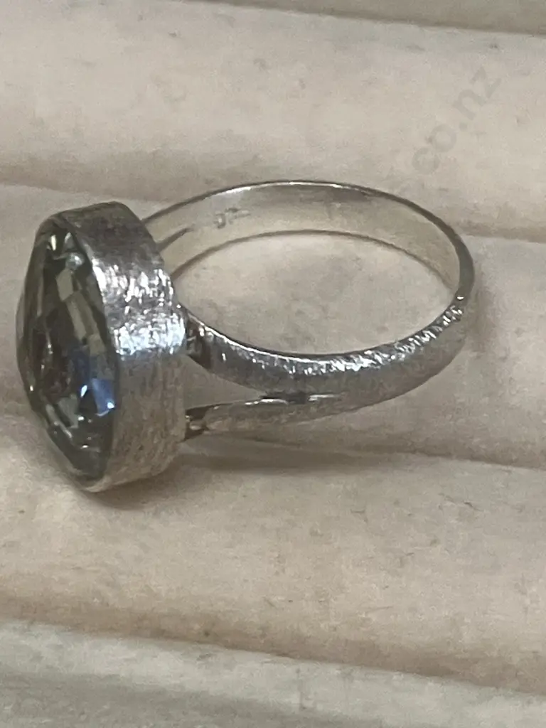 Pair of Sterling Silver Dress Rings Stamped 925 Image 1++