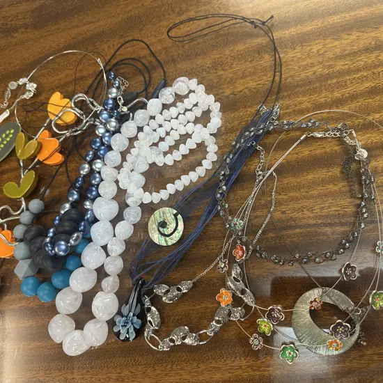 Selection Of Costume Jewellery Necklaces 