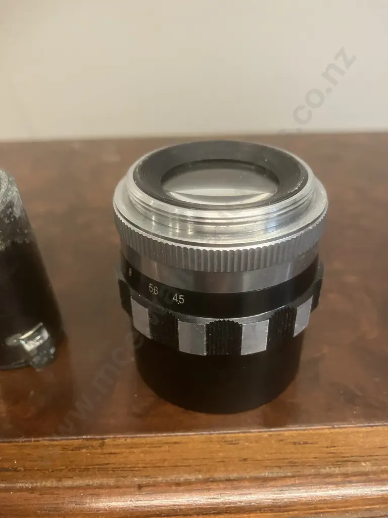 Leotax Reloadable 35mm Film Cassette. Elite 1:4.5 135mm Lens #1057 Image 1++
