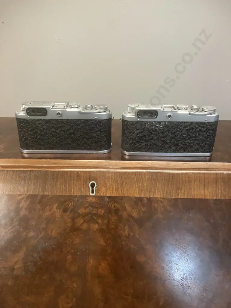 Leotax FV Vintage 1959 Japanese Leica Copy Cameras #FV-801629 & FV-800112 (AF) Image 1++