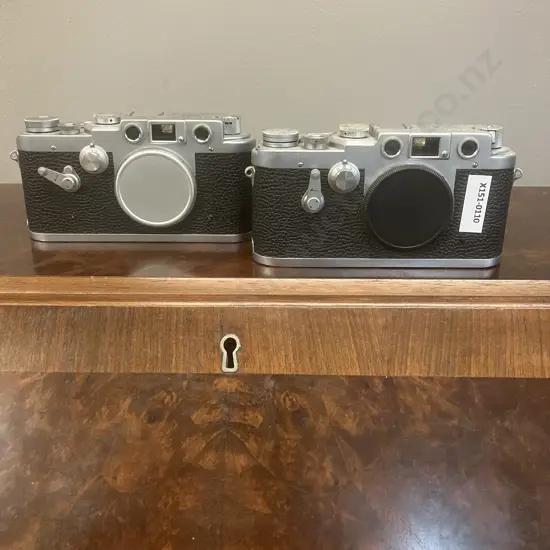 Leotax FV Vintage 1959 Japanese Leica Copy Cameras #FV-801629 & FV-800112 (AF)