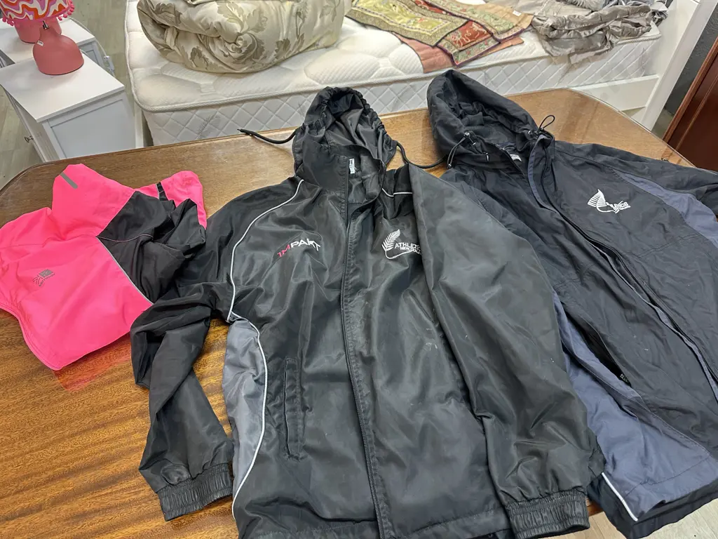 Jackets x3 Including Essentials Apparel Size M, L&A Size 10 & Pink Karrimor Size 10 Image 1++