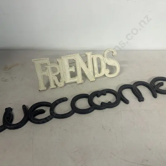 Decorative Friends & Welcome Signs