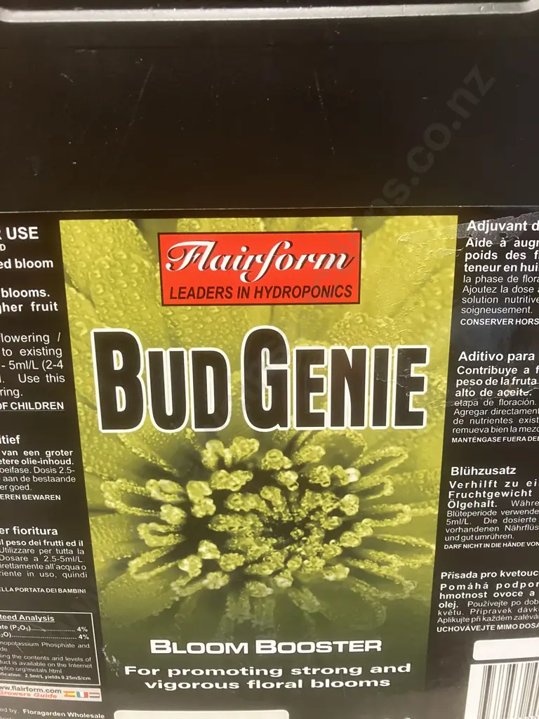Hydroponics Mairform Bud Genie Bloom Booster - 20 Litres Image 1++