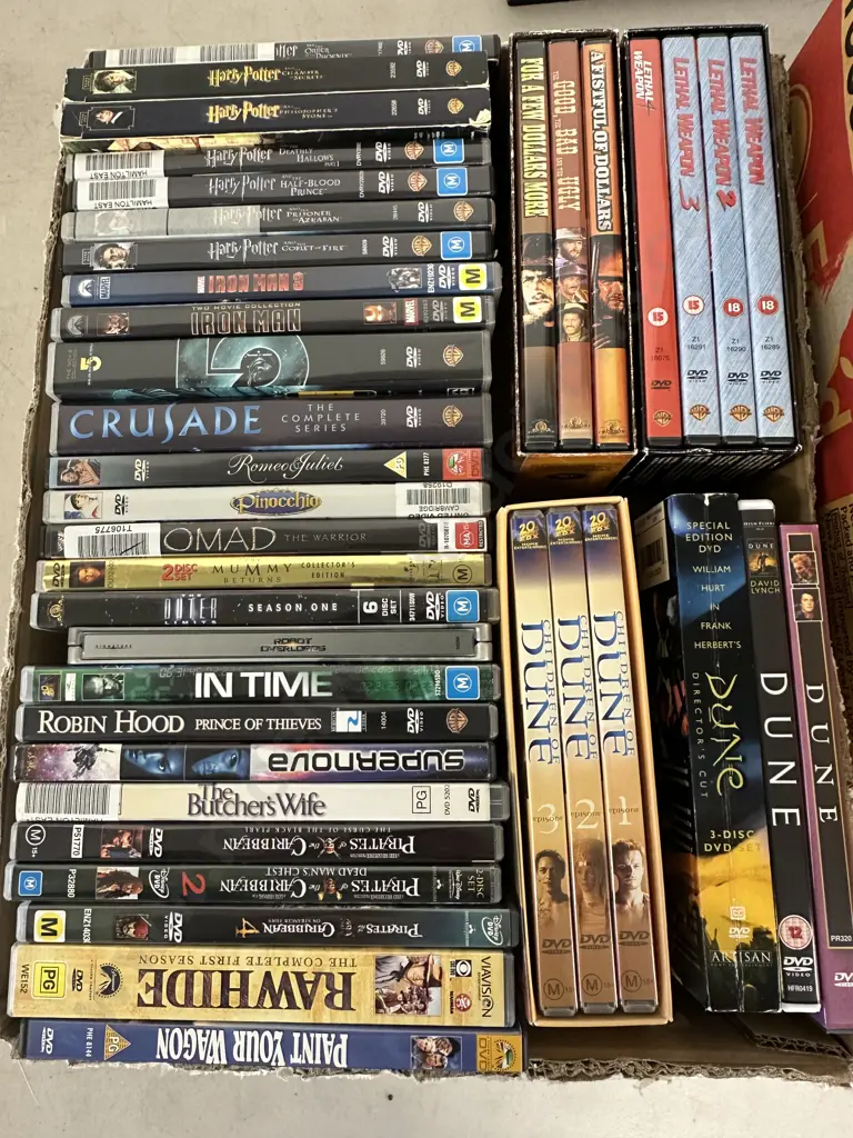 Assorted Dvds Including Harry Potter, Box Sets Etc Image 1++