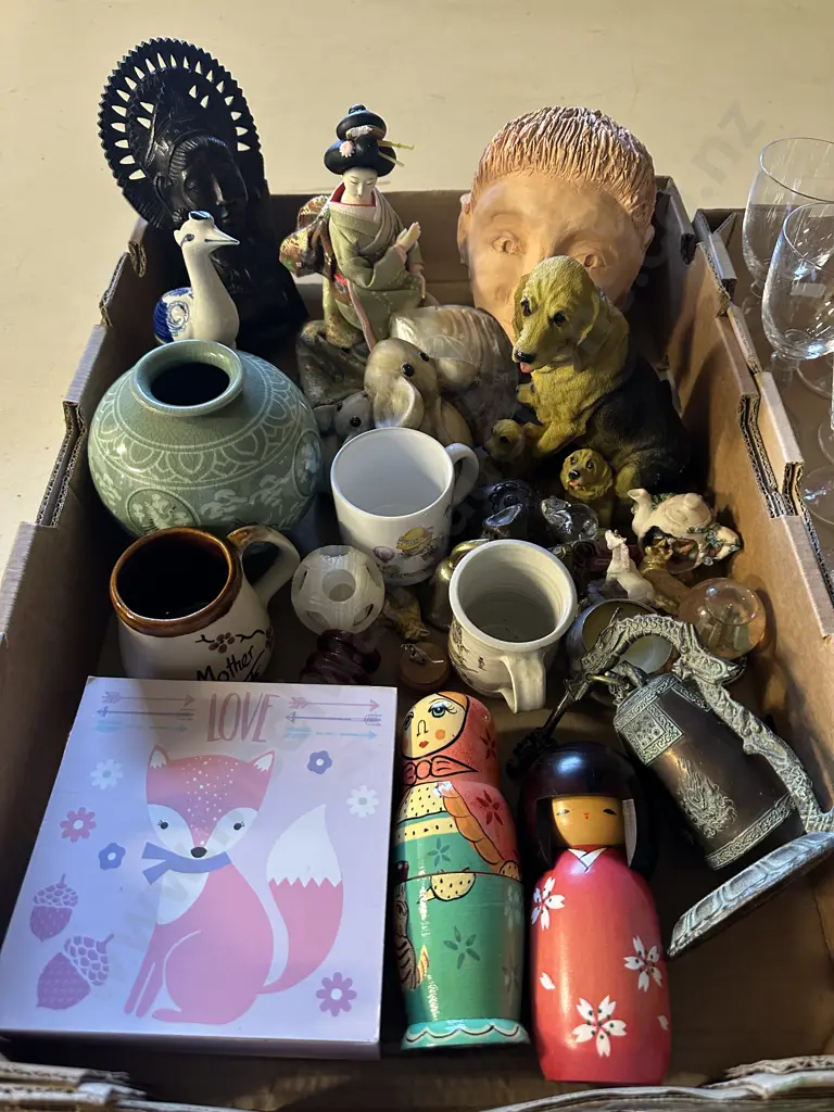Box Lot Of China Items Image 1++