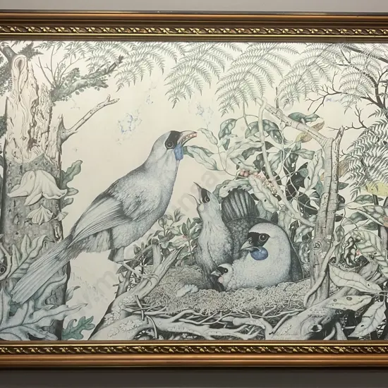 Rei Hamon "Kakako" No. 130 1979. Signed Limited Edition Print 345/2000 '79. 83 x 112cm
