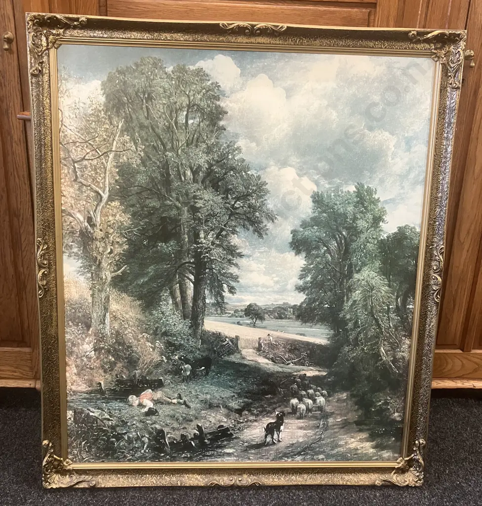 John Constable 'The Cornfield' Large Framed Art Print. 112 x 97cm Image 1++