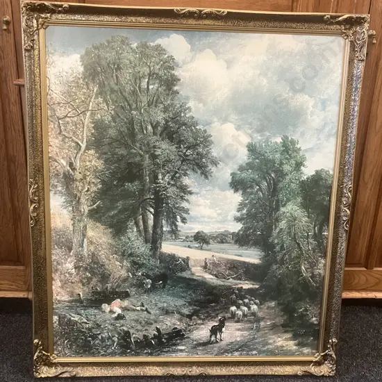 John Constable 'The Cornfield' Large Framed Art Print. 112 x 97cm