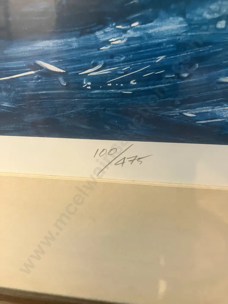 David Barker "The Departure"  #100 / 475 Signed Limited Edition Print '86 With COA. 67 x 75cm Image 1++