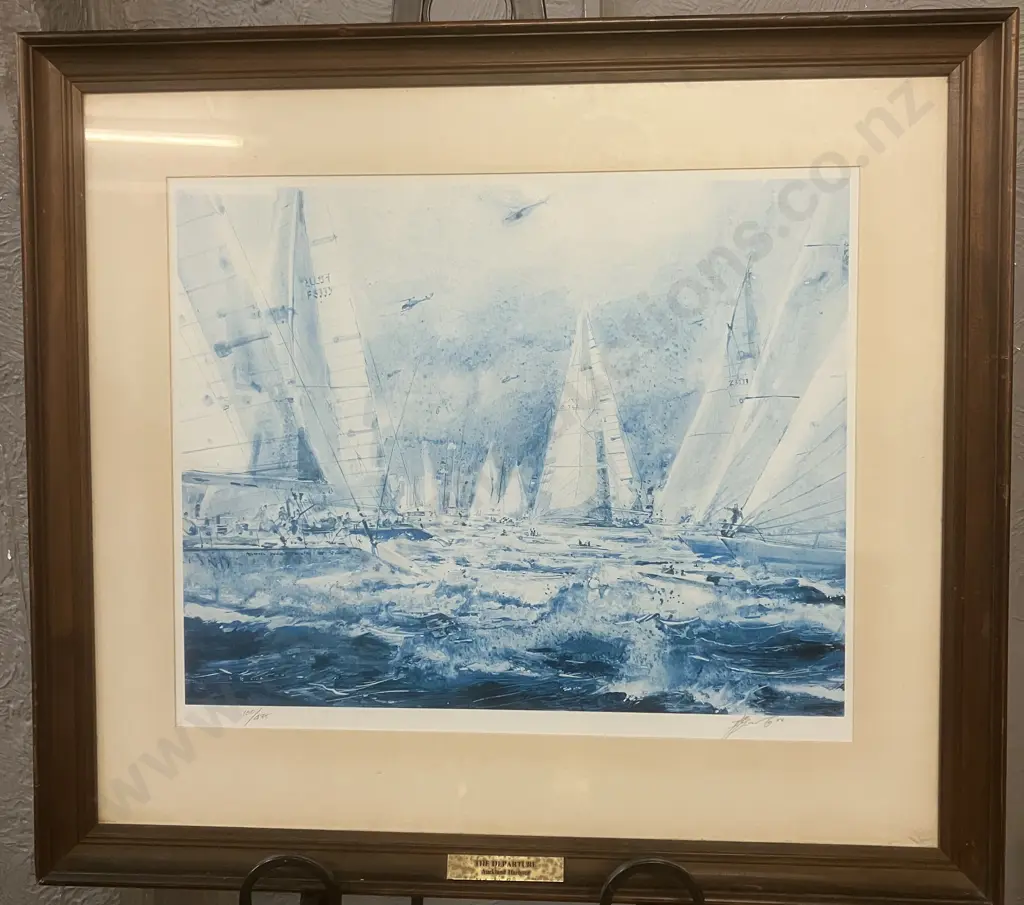 David Barker "The Departure"  #100 / 475 Signed Limited Edition Print '86 With COA. 67 x 75cm Image 1++