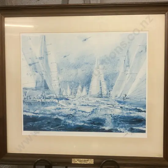 David Barker "The Departure"  #100 / 475 Signed Limited Edition Print '86 With COA. 67 x 75cm