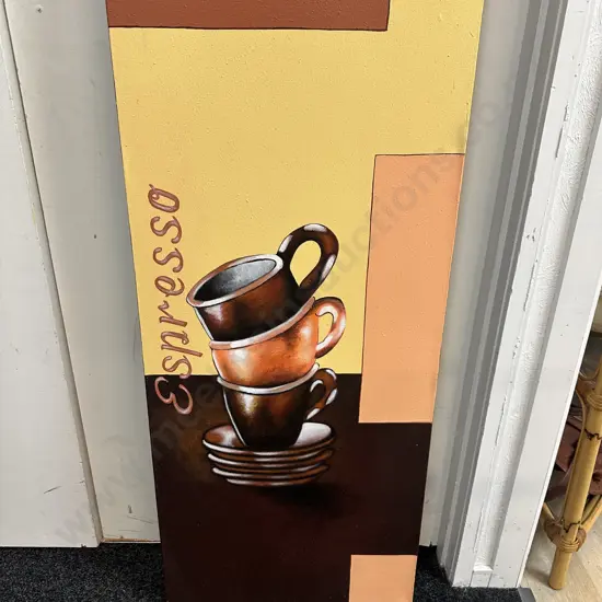 Picture On Canvas 'Espresso' H120 W50cm.