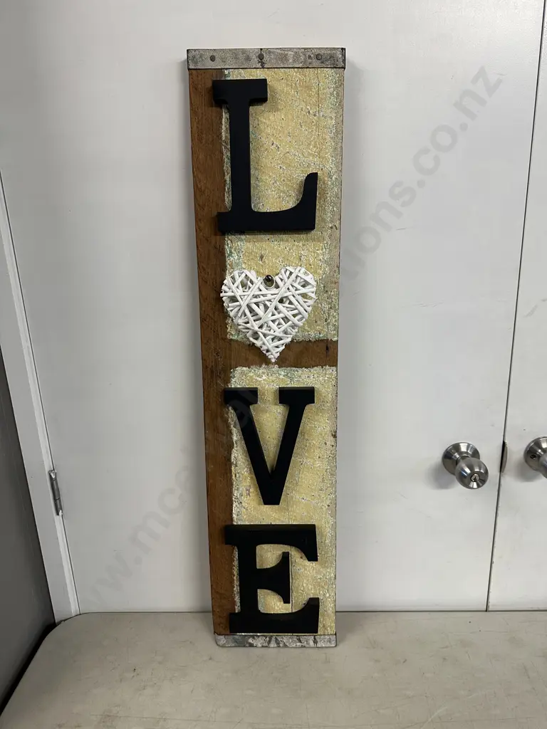Decorative Wall Art 'Love' H98 W22cm. Image 1++