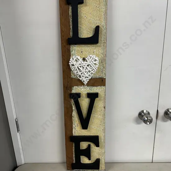 Decorative Wall Art 'Love' H98 W22cm.