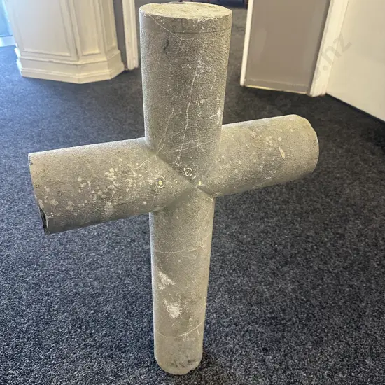 Vintage Granite French Vineyard Cross. Circa 20th Century. H85 W50 D10cm.