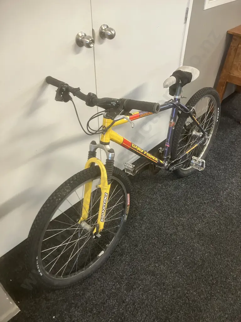 Rare 'Gary Fisher Genesis' Bike HDD KDD E KDD GS Yellow & Black Colours Image 1++