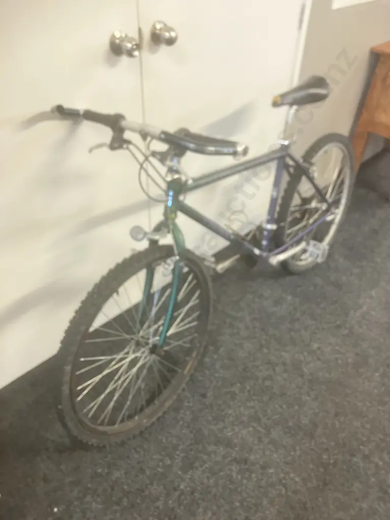 TREK Singletrack 930 Purple & Green Bike Image 1++