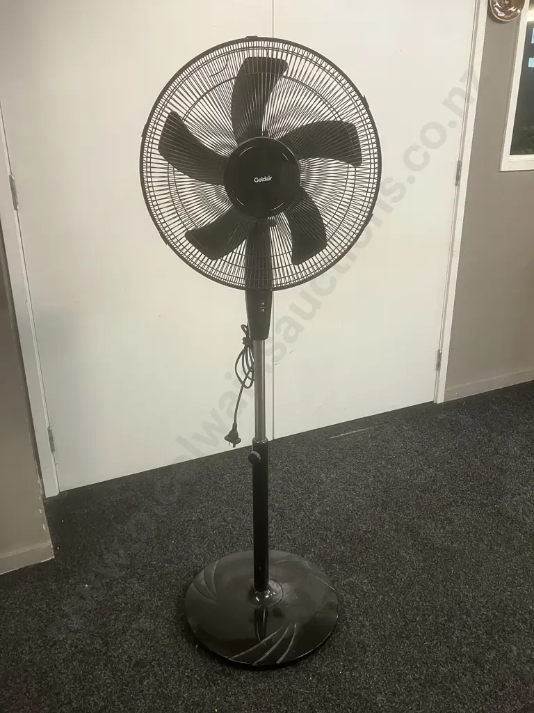 Goldair PF0511 Black Pedestal Fan With Remote Control Image 1++
