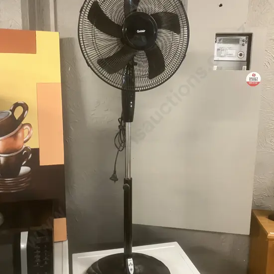 Goldair PF0511 Black Pedestal Fan With Remote Control