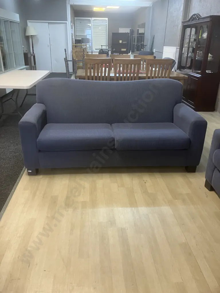 Mobilier Ikon 2 + 2.5 Seater Lounge Suite in Cara Denim Fabric Image 1++