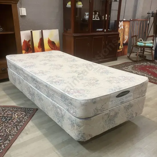Tattersfield Olympic Silver Single Size Mattress & Base