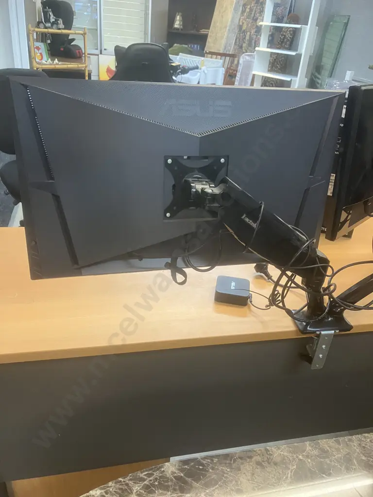 ASUS Gaming Monitors - ROG Swift PG279QE 27" LED IPS 1ms & VG248QE 24" 144Hz LCD, Loctek Dual Gas Spring Monitor Mount Image 1++