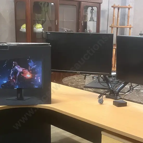ASUS Gaming Monitors - ROG Swift PG279QE 27" LED IPS 1ms & VG248QE 24" 144Hz LCD, Loctek Dual Gas Spring Monitor Mount