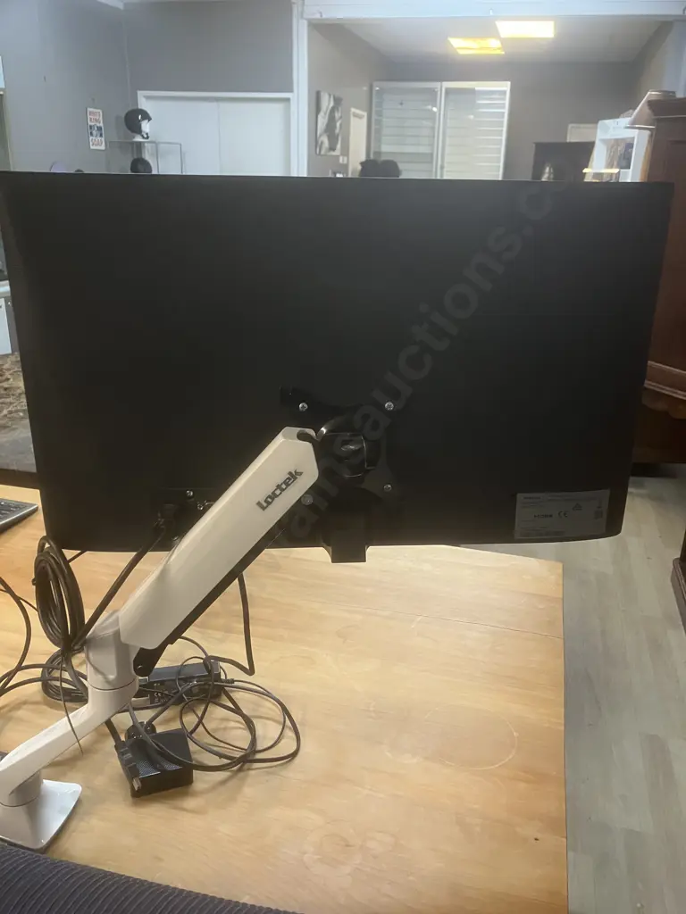 Samsung S24F350F 24" PLS Full HD Monitor & LG Monitor With Loctek Dual Gas Spring Monitor Mount Image 1++