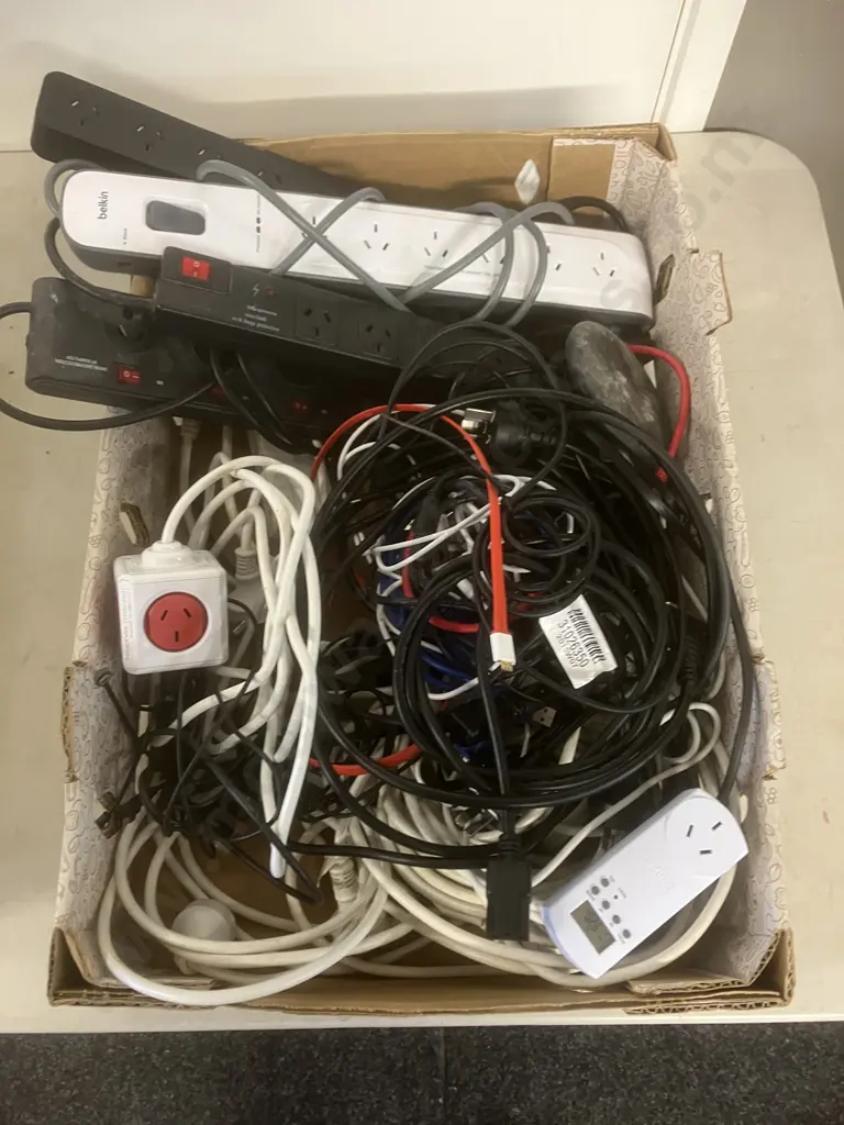 Box Lot Surge Protection Power Boards, Cables, Leads Etc Image 1++