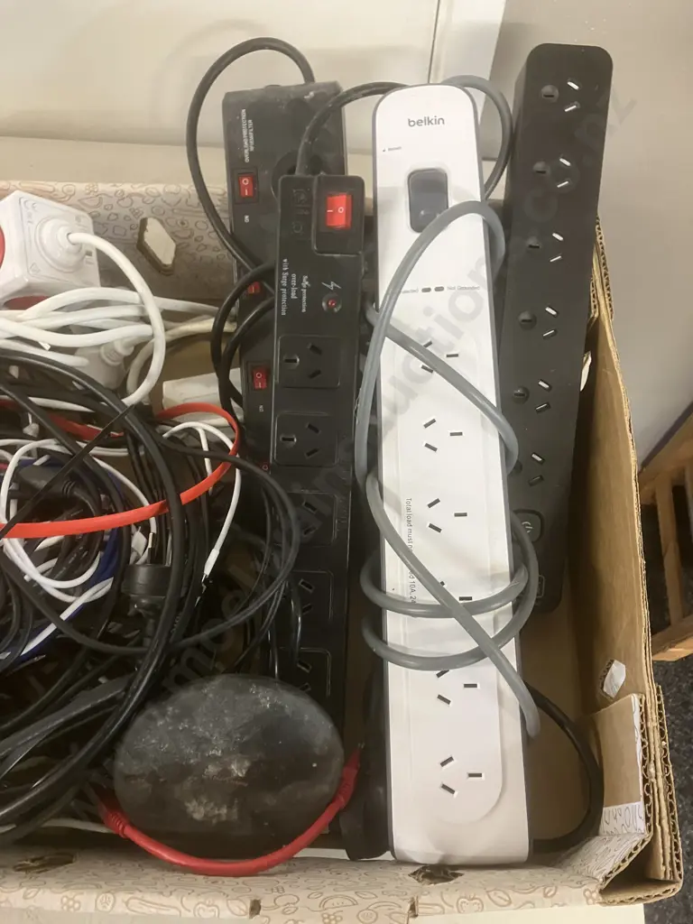 Box Lot Surge Protection Power Boards, Cables, Leads Etc Image 1++