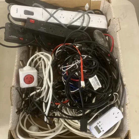 Box Lot Surge Protection Power Boards, Cables, Leads Etc